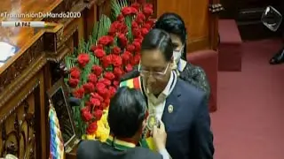 Luis Arce asumi&oacute; como presidente constitucional de Bolivia