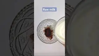 coffee powder & raw milk skin whitening face pack  #fairskin #darkspots #shortsfeed #shorts #viral