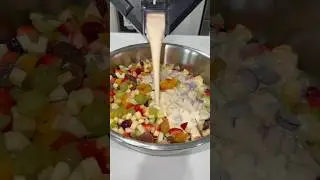 Ensalada de fruta navide&ntilde;a #postres #frutas #navidad #fruits #food