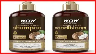 WOW Skin Science Coconut Milk Shampoo and Conditioner Set   Coconut Shampoo & Coconut Conditioner