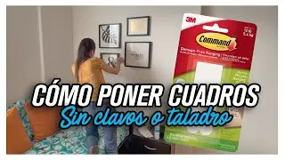 C&Oacute;MO COLGAR CUADROS SIN CLAVOS O TORNILLOS | Cuadros sin da&ntilde;ar la pared | #DoitLaura