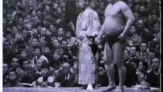 Sumo wrestling in Osaka in 1960 昭和の日本
