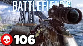 100+ Kills M60 Manhattan Bridge Conquest - BF6