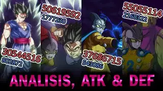 EL FAVORITISMO HECHO NUMEROS! - STATS ATK & DEF Ultimate Gohan + Gamma 1 y Gamma 2 + Piccolo DFE