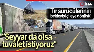 Çıldır-Aktaş Gümrük Kapısı'nda 8 Kilometrelik Tır Kuyruğu