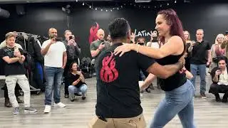 Steve & Cristina (Salsa Demo) at the Viernes de Fuego Night on January 23rd 2026