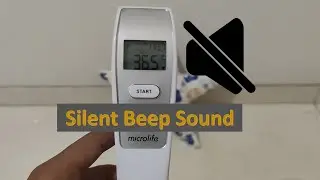 Setting Sound Thermometer Microlife FR1DL1 (FR1MR1) | Beep to silent or silent to beep