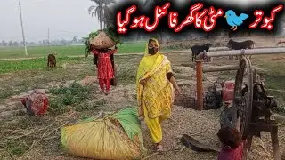 How to make a Pigeon s house with bricks and cows new house  a Pigeon 🐦 Matti Ka house final ho Gaya