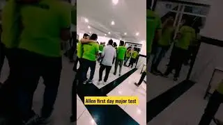Allen first day of major test at landmark city kunhari #Shorts #neet #aiims #2023 #kota #allen #mbbs
