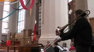 Trombone virtuoso, Phil Abraham, with Paul Johnson, St. Mark's  3B / 8