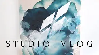 STUDIO VLOG 11 | Early Autumn Painting | Mixing Paint in my Home Art Studio