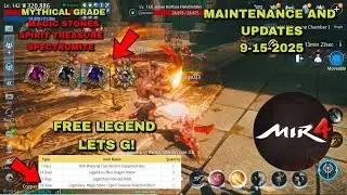 MIR4 - MAINTENANCE AND UPDATES FREE LEGENDARY MAGIC STONE / SPIRIT TREASURE