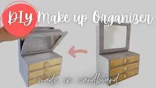Идея для ящика для косметики своими руками: организуйте свою косметику с помощью картонных коробок и зеркала дома