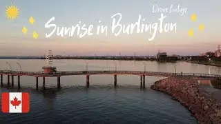 An Aerial Sunrise in Downtown Burlington! (Spencer Smith Park)