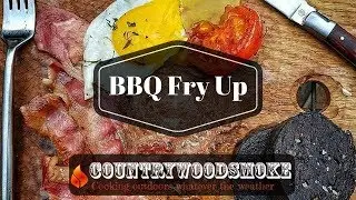 BBQ Breakfast - Pitmasters Privilege Fry Up on Kamado