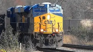 A Long CSX E732 Empty Coal Train
