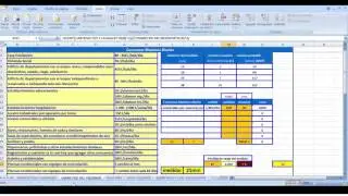 Creación de una plantilla excel para el calculo de la Presión de Agua Potable, según RIDDA.