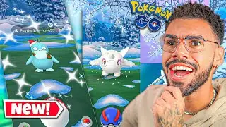 PSYDUCK *SHINY* MAIS RARO DA HISTÓRIA.. NO NOVO EVENTO DE GELO… ❄️🤯😍 #pokemongo