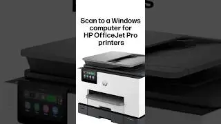 Scan from the control panel to a Windows computer | HP OfficeJet Pro printers #shorts