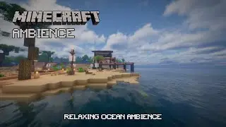 Minecraft Beach 🌊 LIVE | Cinematic Ocean Ambience, Weather & Music | Day & Night