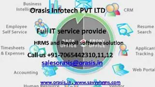 Orasis Infotech provide to HRMS software and payroll software