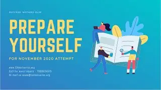 Prepare Yourself for November 2020 attempt | By CAtestseries.org