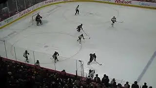 New York Sirens' Kayle Osborne makes a breakaway save vs. Montreal Victoire's Laura Stacey 11/25/25