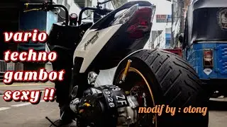Review Modifikasi Vario Techno Lowrider Berkonsep Dan Sangar
