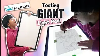 Testing My GIANT Light Pad / Box 🔥 HUION A2 LED Light Pad Review