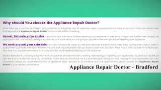 Refrigerator Repair Bradford | Appliance Repair Doctor
