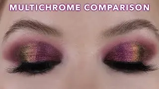 Multichrome Comparison on the Lid Pastel Roses UK vs Touch of Glam Beauty | 12 Days of Multichromas
