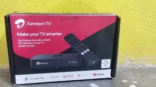 Airtel Xstream Android mini set top box (DTH) YOUTUBE, NETFLIX, AMAZON PRIME, 