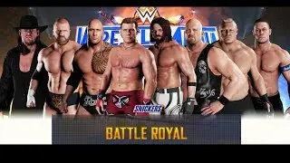 WWE 2K18 - 8 MAN BATTLE ROYAL!!!! 1 RING (WWE 2K18 Exclusive Gameplay)