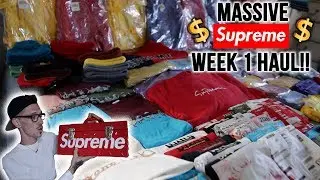 WE REALLY SPENT $15,000 ON SUPREME FW18 WEEK 1! IN HAND PICKUPS!