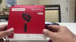 Balan&ccedil;a digital de m&atilde;o para pesar mala de viagem. Tomate STC 03