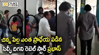 Prabhas Rude Behaviour with Fans at Airport - Filmyfocus.com