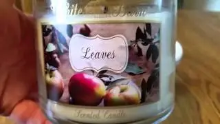 Bath & Body Works Leaves Candle Review