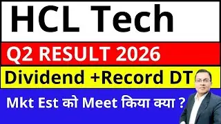 HCL TECH result today I HCL TECH dividend I HCL TECH share latest news I HCL TECH q2 result 2026