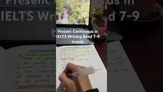 Follow for more on using the Present Continuous in IELTS Task 1 🔥(Band 7+) #writing #essay