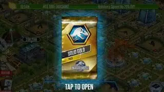 Solid gold pack opening Jurassic world the game