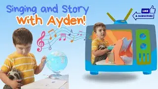 4-year-old Shares Geography, Songs & Story Time!