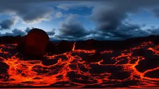 22 Volcanic 8K HDRIs for Unreal, Blender & Unity | Lava Landscape HDRI Pack Preview