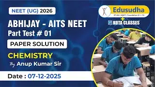 Chemistry | Abhijay AITS | PT 01 | Anup Kumar Sir |