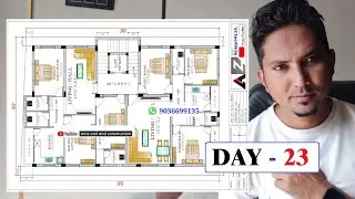 40’x66’  Residential Apartment Plan | Ground Parking + 1st Floor 3BHK (2 Portion) + 2nd Floor 4BHK
