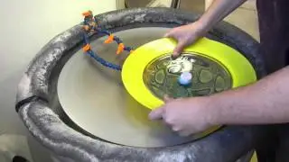 Cold working Incalmo Murrini platter