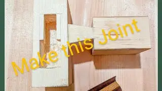 Woodworking joinery. Cutting the secret dovetail by hand.