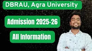 dbrau admission 2025-26 | agra university entrance exam 2025 ba bsc bcom ma msc mcom