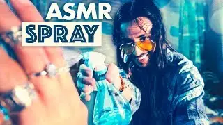ASMR 💦Spraying your FACE for Summer 🏖️WATER SPRAY BOTTLE
