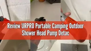 Review URPRO Portable Camping Outdoor Shower Head Pump Detachable USB Rechargeable Battey Pumps Wate