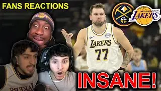 NBA fans reaction to the Lakers beating the Nuggets 😱